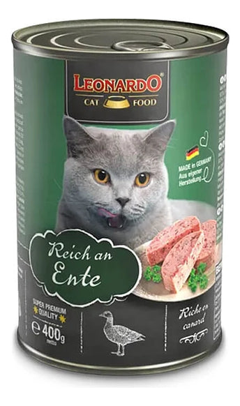 Pack De 6 Latas-húmeda Leonardo Ente (pato) 400gr. C/u