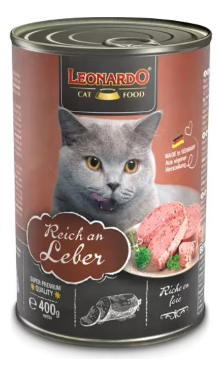 Pack De 6 Latas-húmeda Leonardo Leber (higado) 400gr C/u