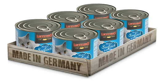 Pack 6 Latas Humedo Leonardo Sabor Pescado 200gr C/u