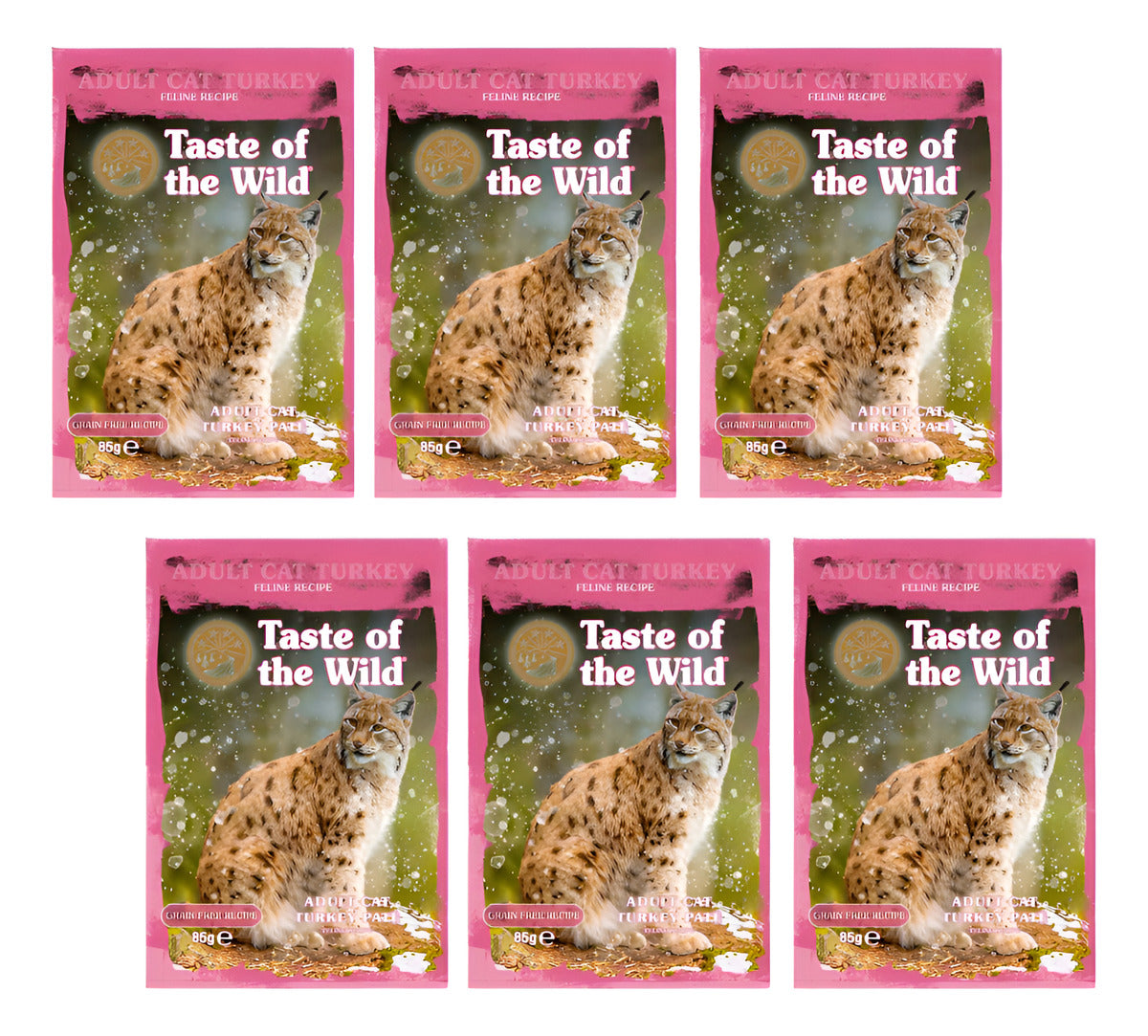 Taste Of The Wild Gato - Pouch Turkey (pavo) 85gr - Pack 6un
