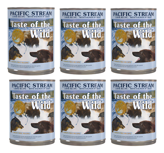 Taste Of The Wild Perros -pacific Stream Pack X 6 Latas 390g