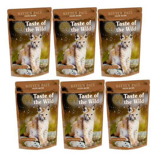 Taste Of The Wild Gato - Pouch Kitten 85gr - Pack 6un