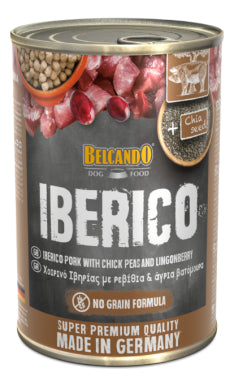 6 X Latas Alimento Húmedo Perro Belcando Cerdo Iberico 400gr
