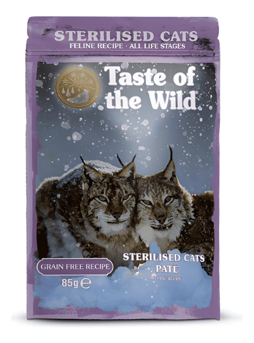 Taste Of The Wild Gato - Pouch Sterilised 85gr - Pack 6un