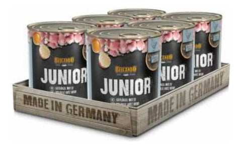 Pack 6 Latas Alimento Húmedo Perro Belcando Junior 800g