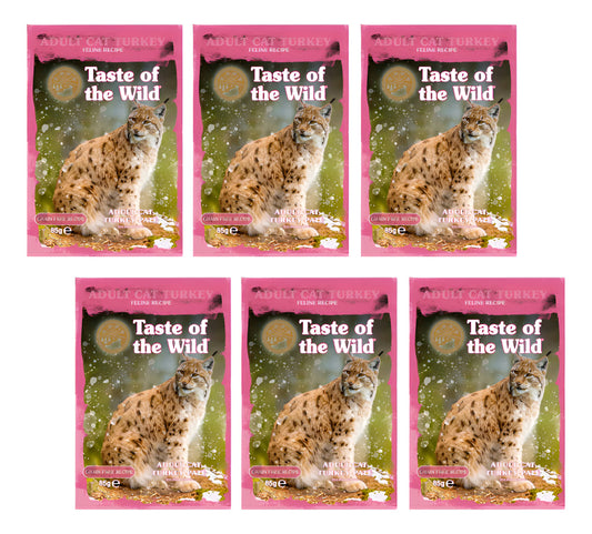Taste Of The Wild Gato - Pouch Turkey (pavo) 85gr - Pack 6un