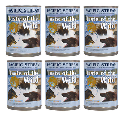 Taste Of The Wild Perros -pacific Stream Pack X 6 Latas 390g