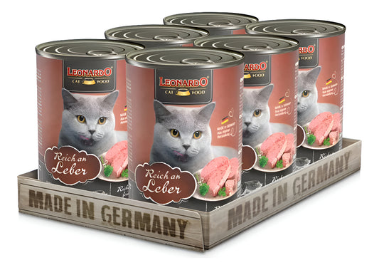 Pack De 6 Latas-húmeda Leonardo Leber (higado) 400gr C/u