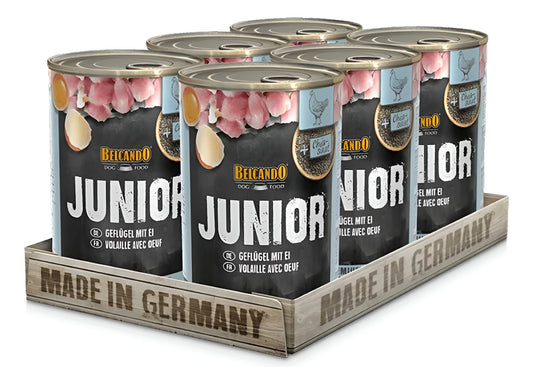 6 X Latas Alimento Húmedo Perro Belcando Junior 400gr.