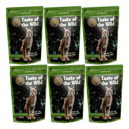 Taste Of The Wild Gato - Pouch Salmon 85gr - Pack 6un