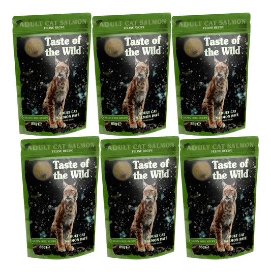 Taste Of The Wild Gato - Pouch Salmon 85gr - Pack 6un